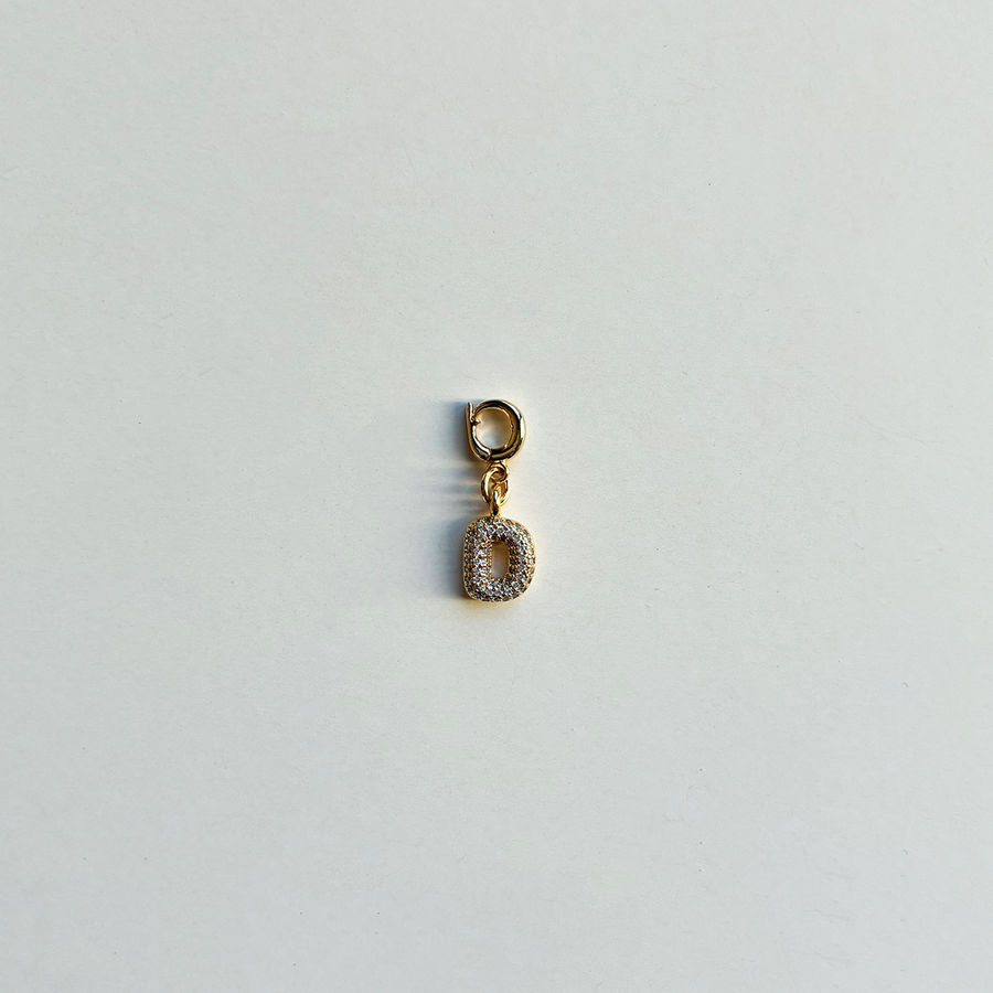 Pavè Bubble Alphabet Charm