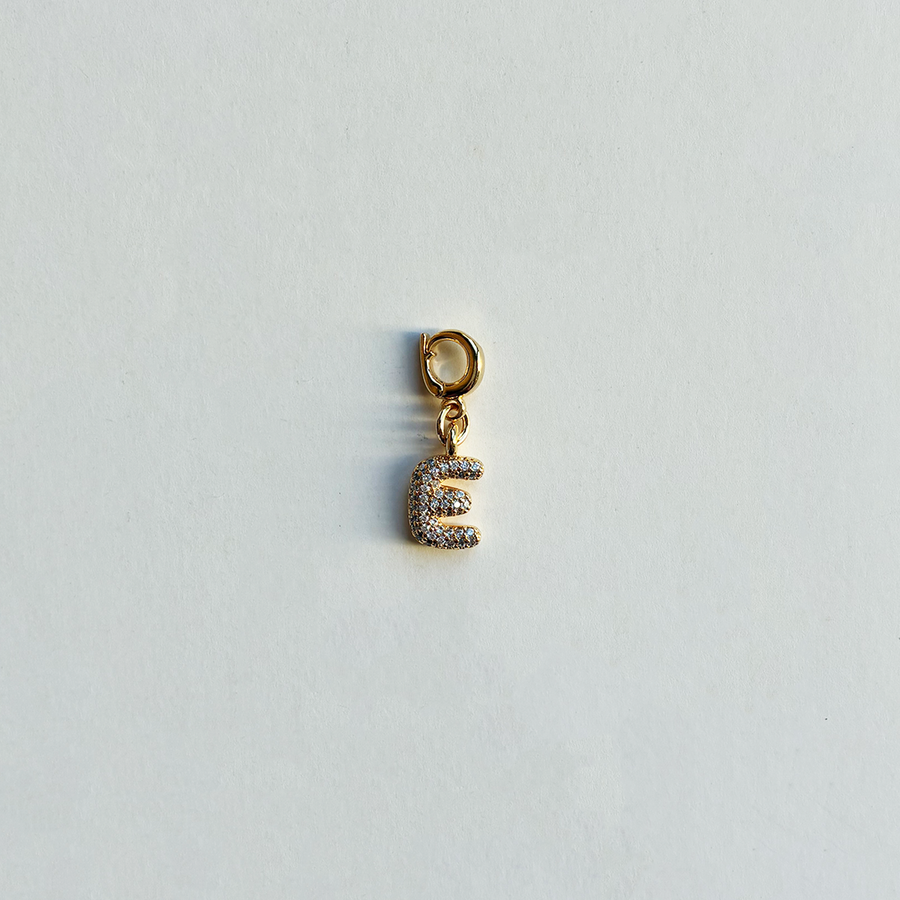 Pavè Bubble Alphabet Charm