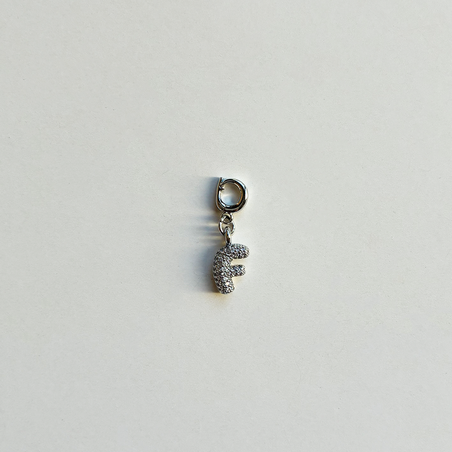 Pavè Bubble Alphabet Charm