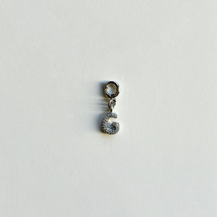Pavè Bubble Alphabet Charm