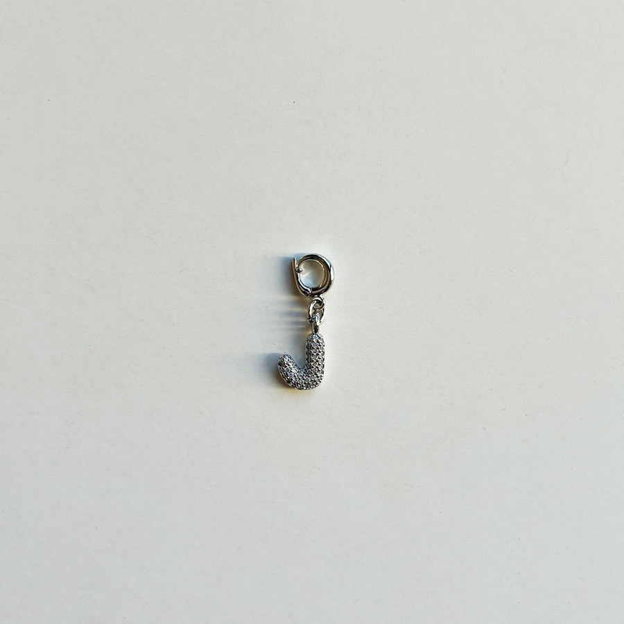 Pavè Bubble Alphabet Charm