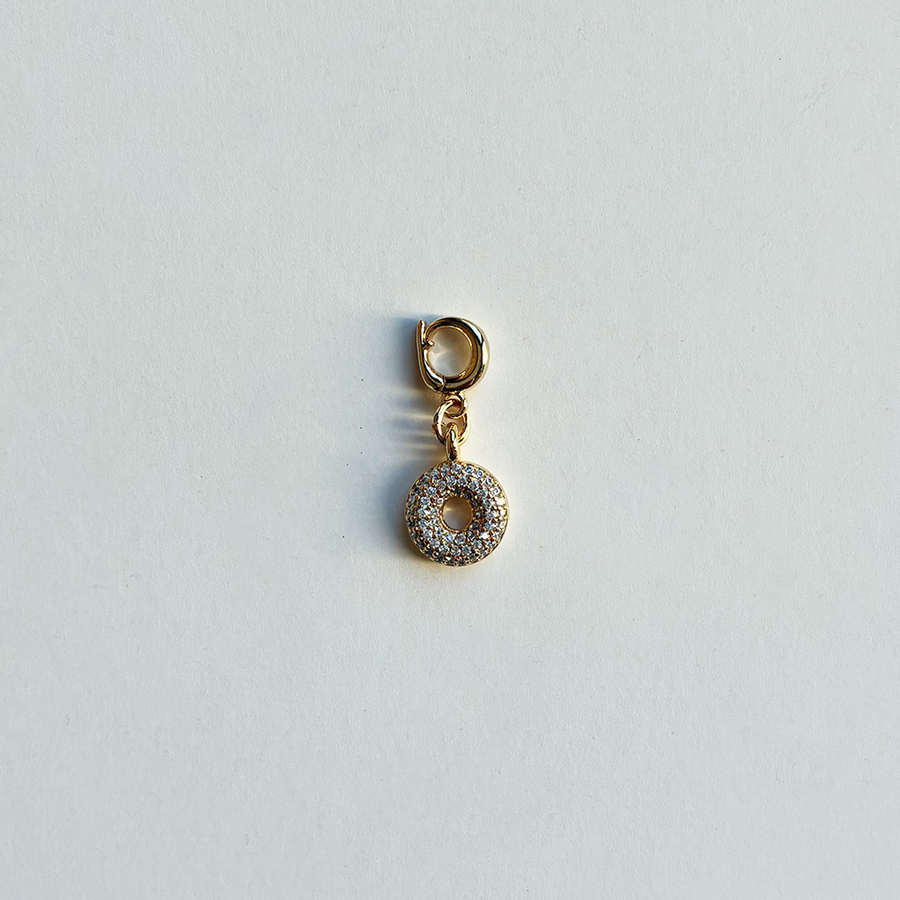 Pavè Bubble Alphabet Charm