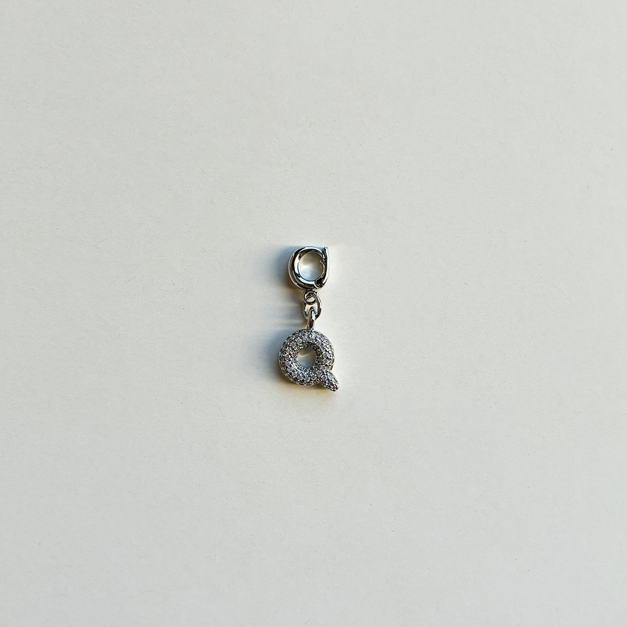Pavè Bubble Alphabet Charm