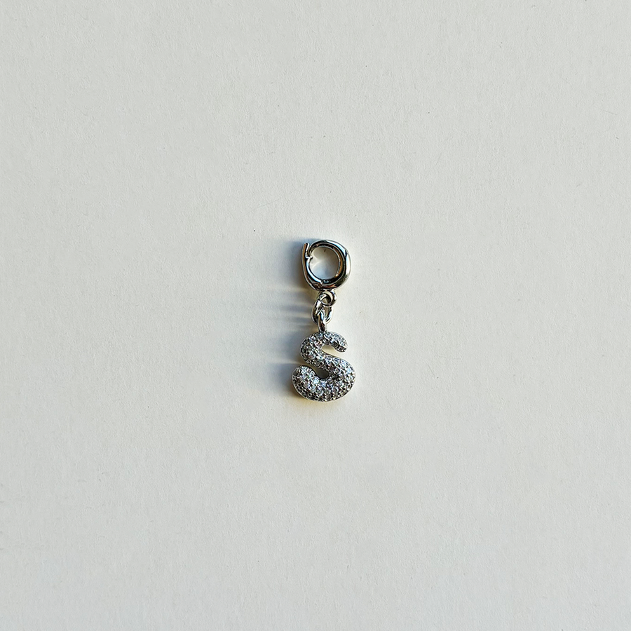 Pavè Bubble Alphabet Charm