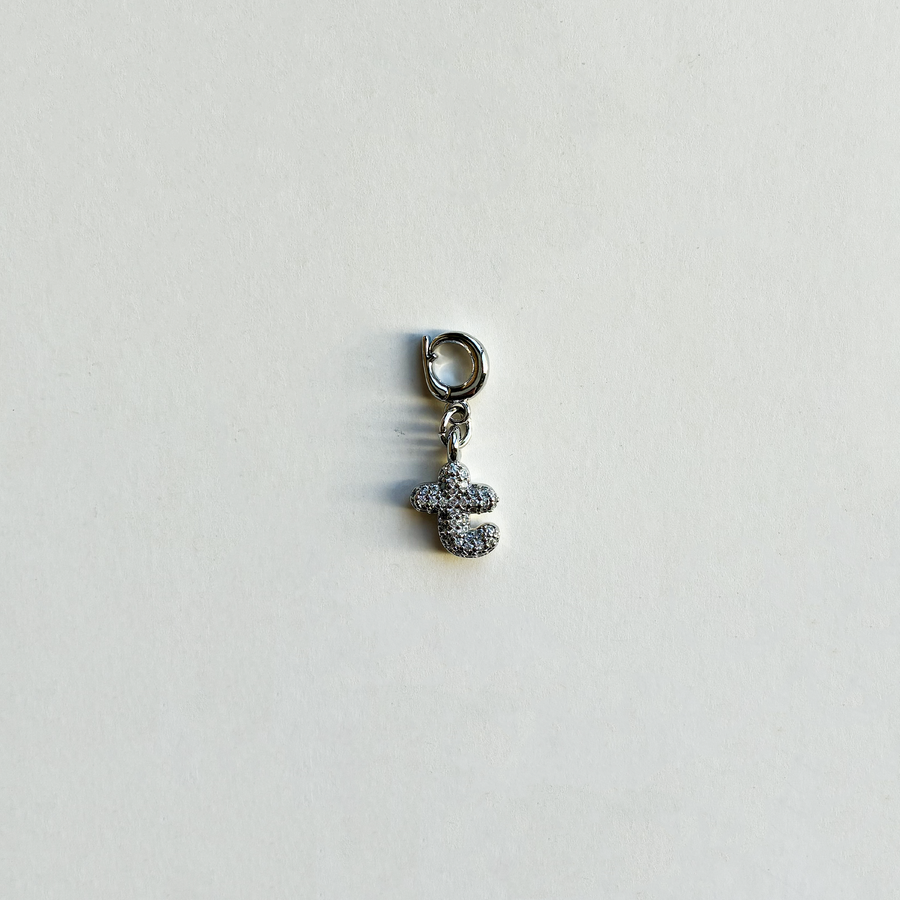 Pavè Bubble Alphabet Charm
