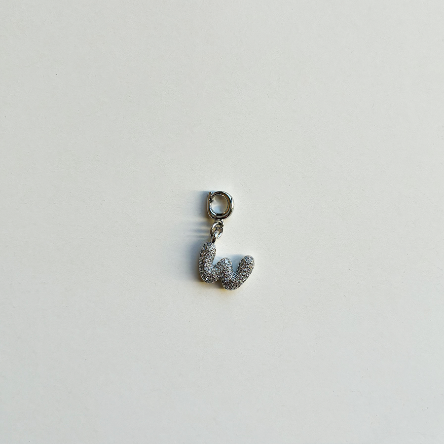 Pavè Bubble Alphabet Charm