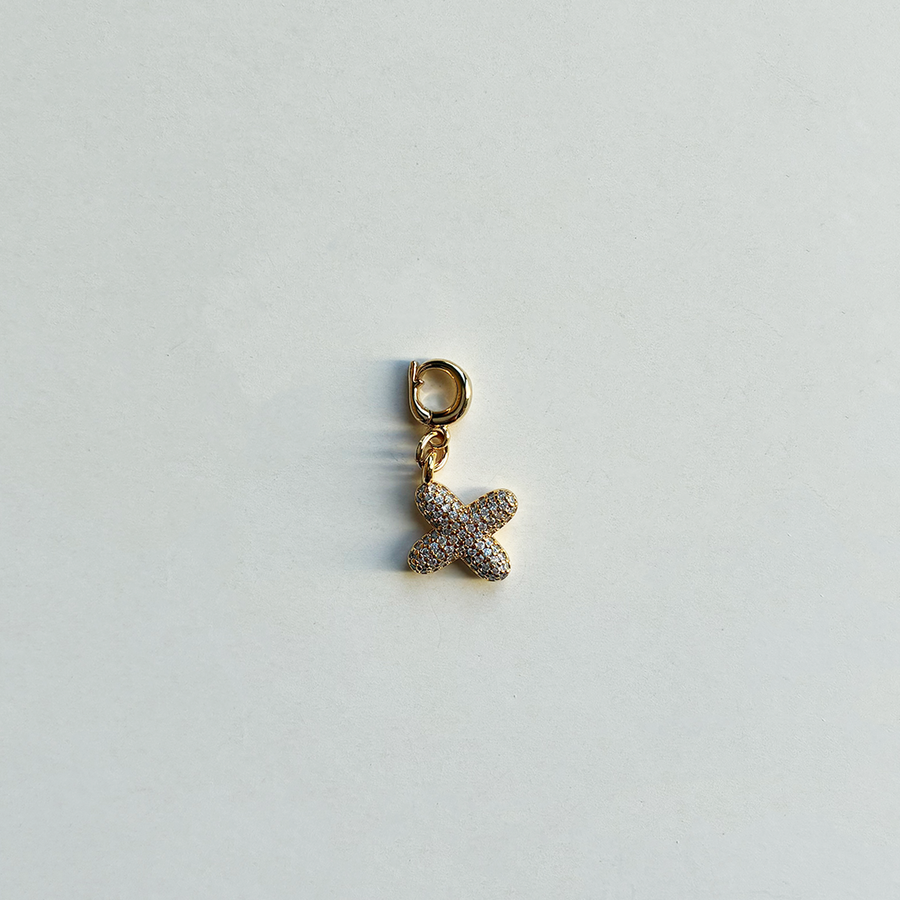 Pavè Bubble Alphabet Charm