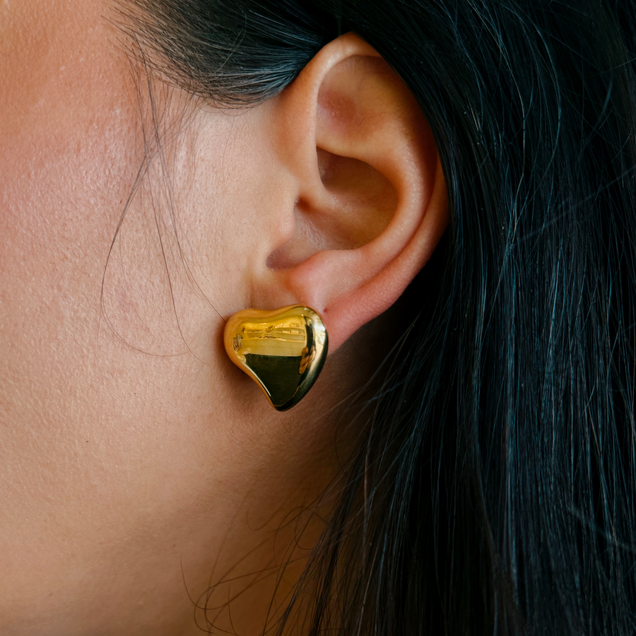 Bubble Heart Waterproof Earrings