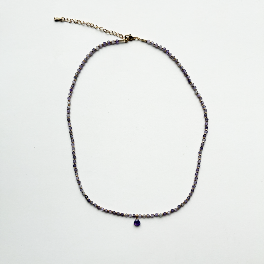 Gemstone Micro Pendant Necklace