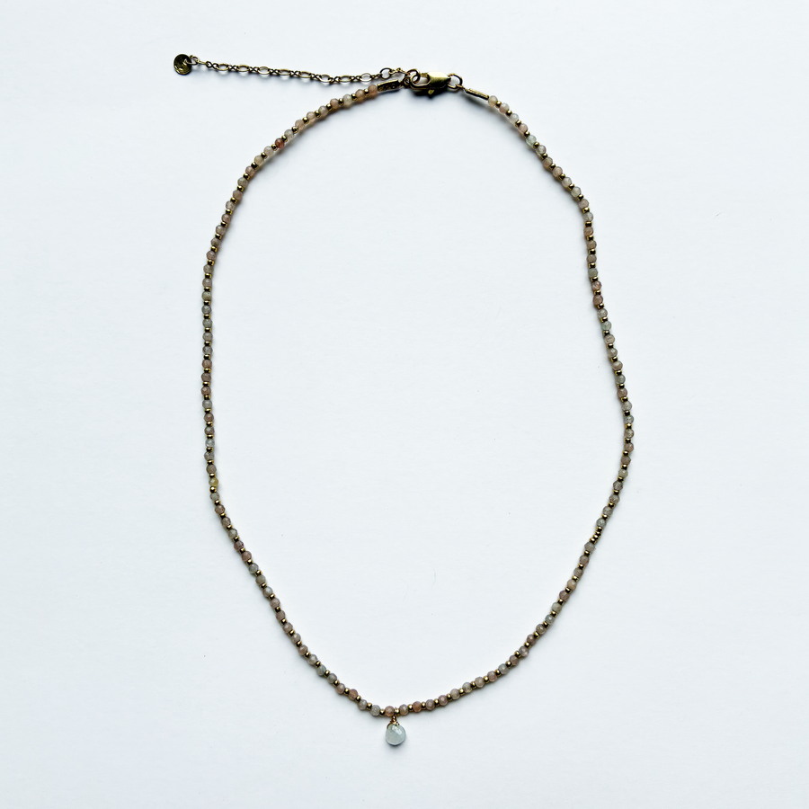 Gemstone Micro Pendant Necklace