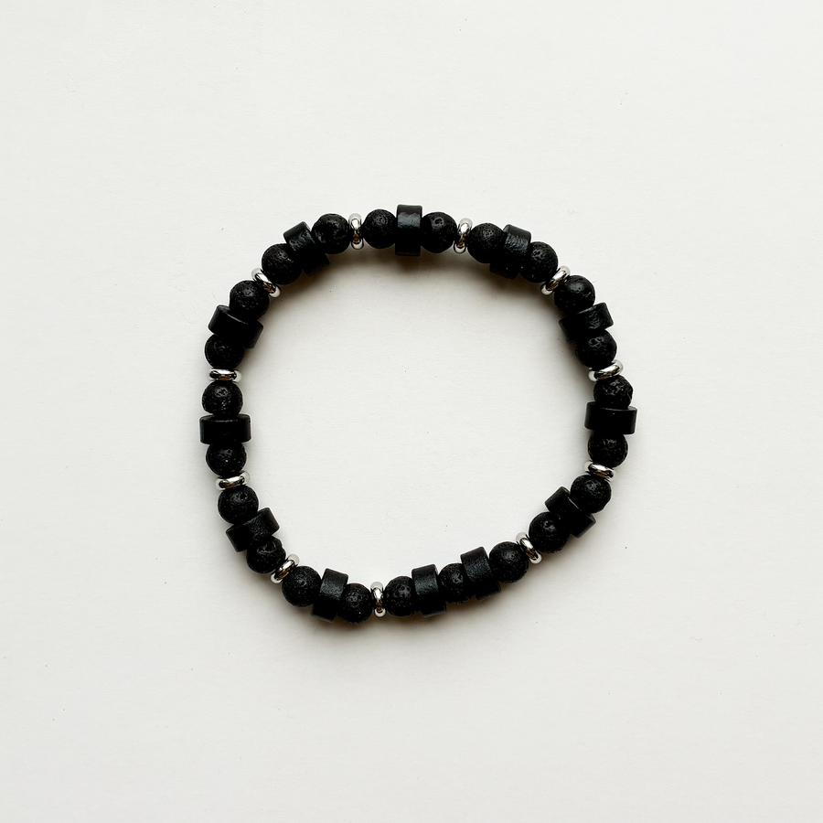 Obsidian Beaded Bracelet