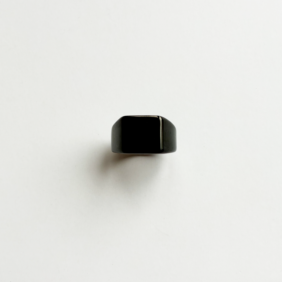 Rogue Enamel Signet Ring