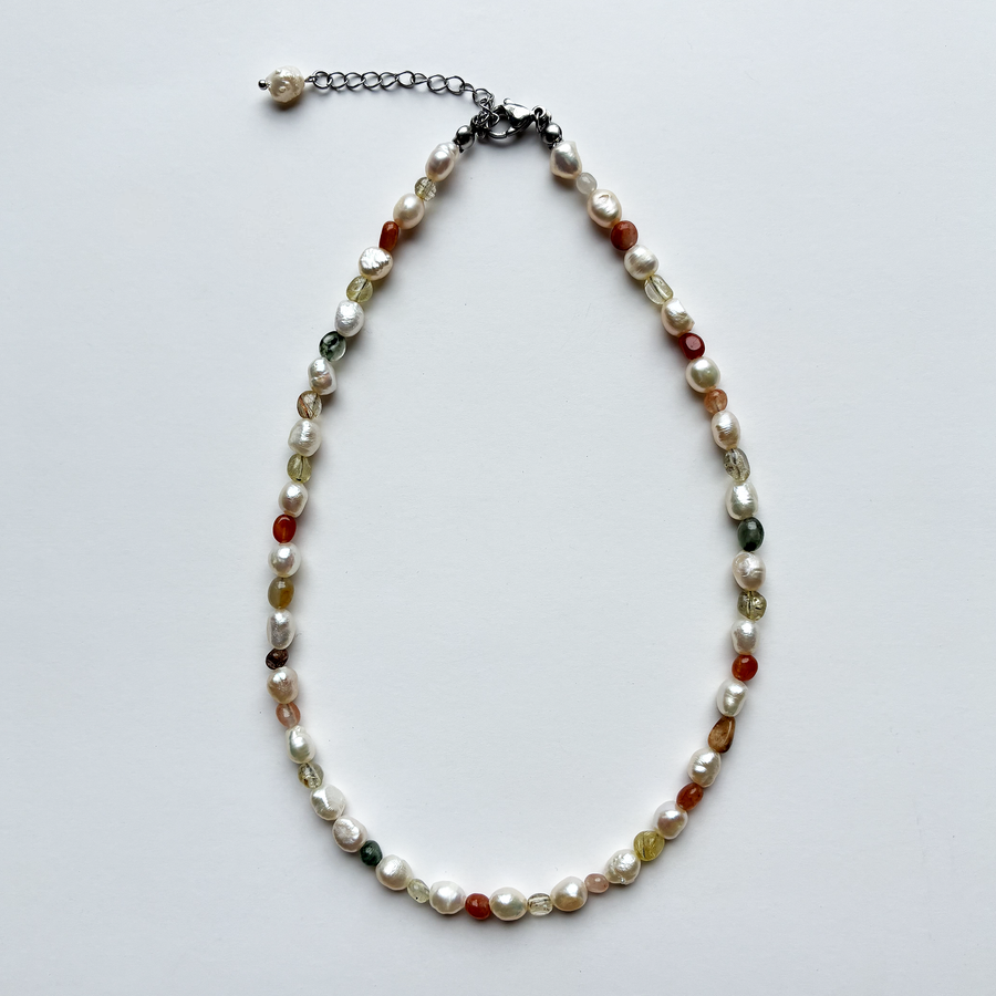 Una Eclectic Pearl Necklace