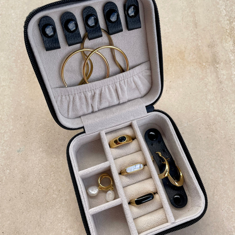 Mimosa travel jewellery case